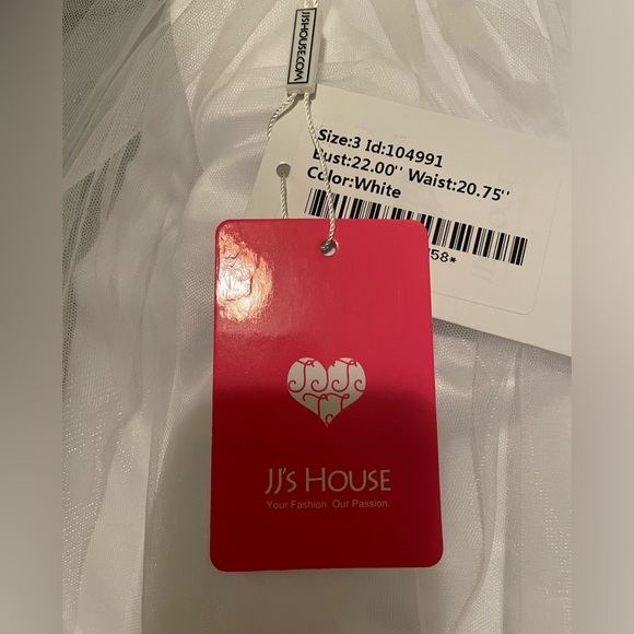 JJ’S HOUSE WHITE DRESS SPECIAL OCCASION. - Picture 8 of 16